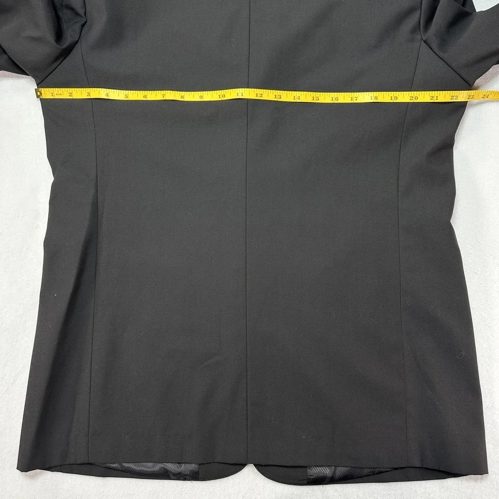Gianni Collani Blazer Men's 42L Black Wool Blend Suit Jacket Sport Coat‎ Classic